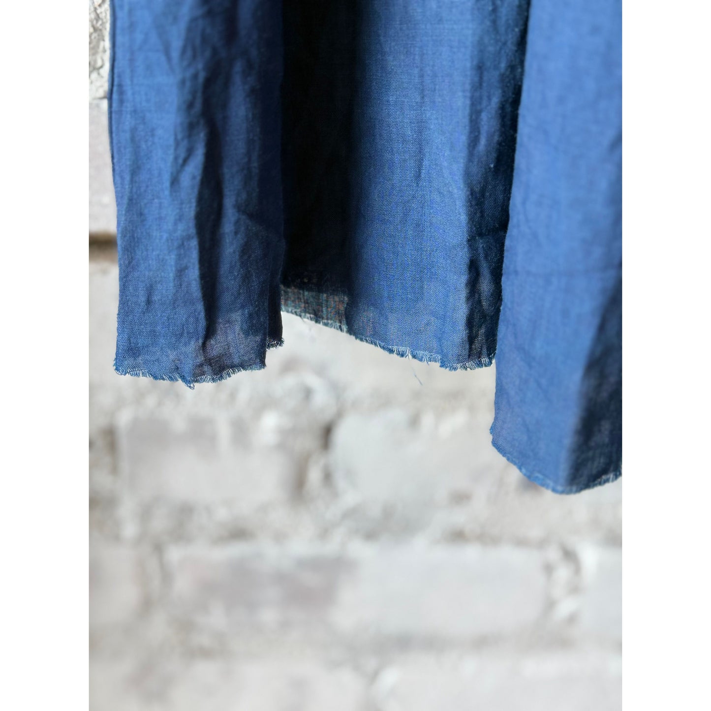 Ramie Tencel Willow Dye Skirt with Cupro Underskirt - DUNE + SALT