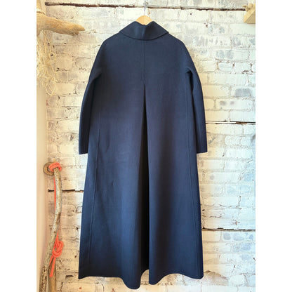 Aspesi Double-Breasted Wool Coat - Blue Dark Slate Gray