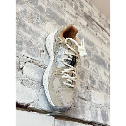 Yamabushi Women's Suede/Nylon Ripstop Sneaker - Grey/Light Military - DUNE + SALT