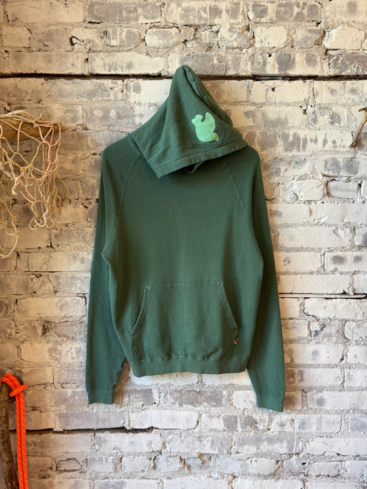 FreeCity BASICGOODNESS LT TERRY FLUFF HOODIE - Eatgreen Gray