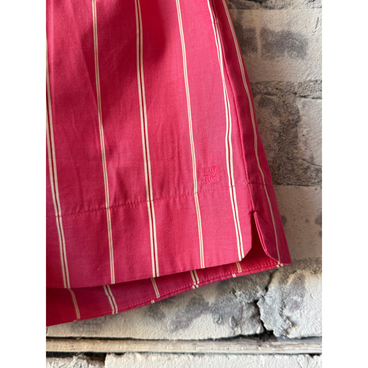 LMND Chiara Striped Shorts - Watermelon/Salsa/Orange/Natural Pale Violet Red