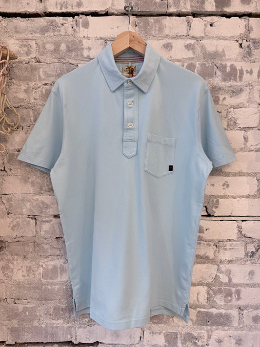 Pique Slot Polo - Cloud Blue - DUNE + SALT