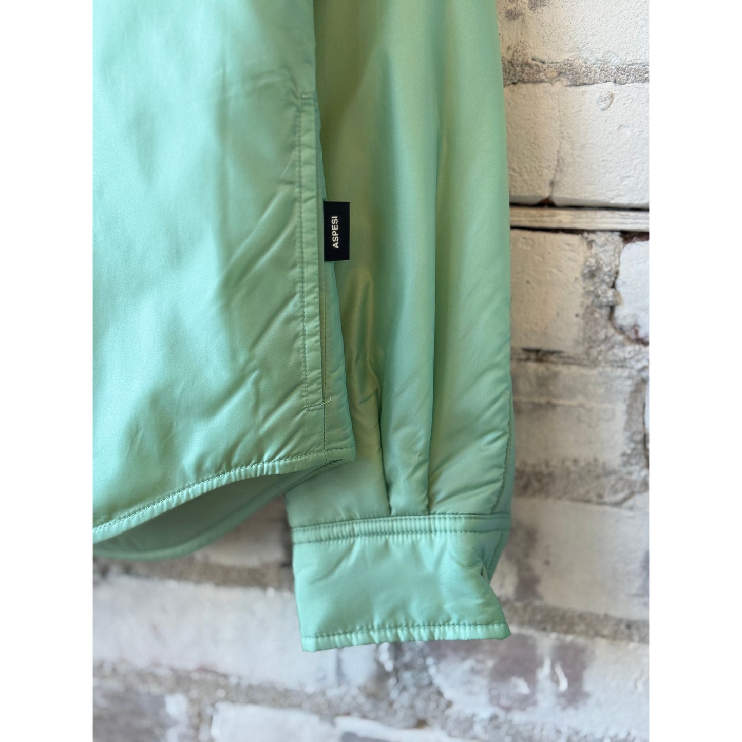 Padded Nylon Overshirt - Light Green - DUNE + SALT