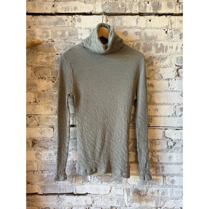 V::Room Hi-Soft Double Face LS Turtleneck - Charcoal Slate Gray