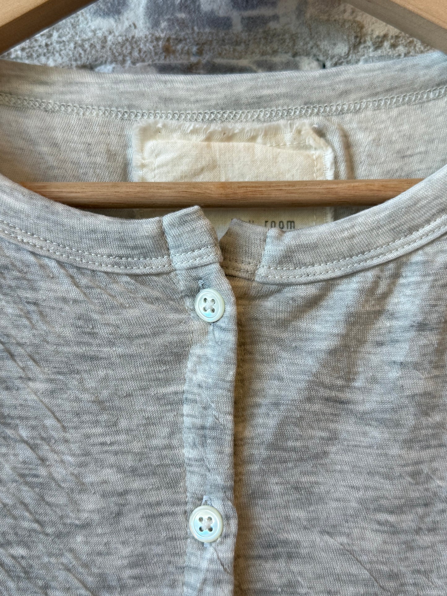 Melange Double-Face Cardigan - Heather Grey