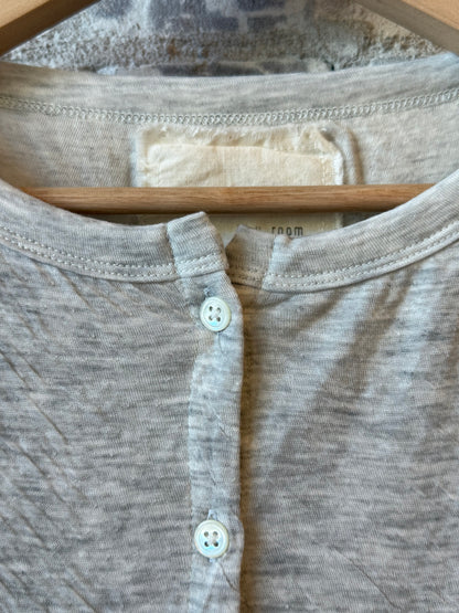 Melange Double-Face Cardigan - Heather Grey