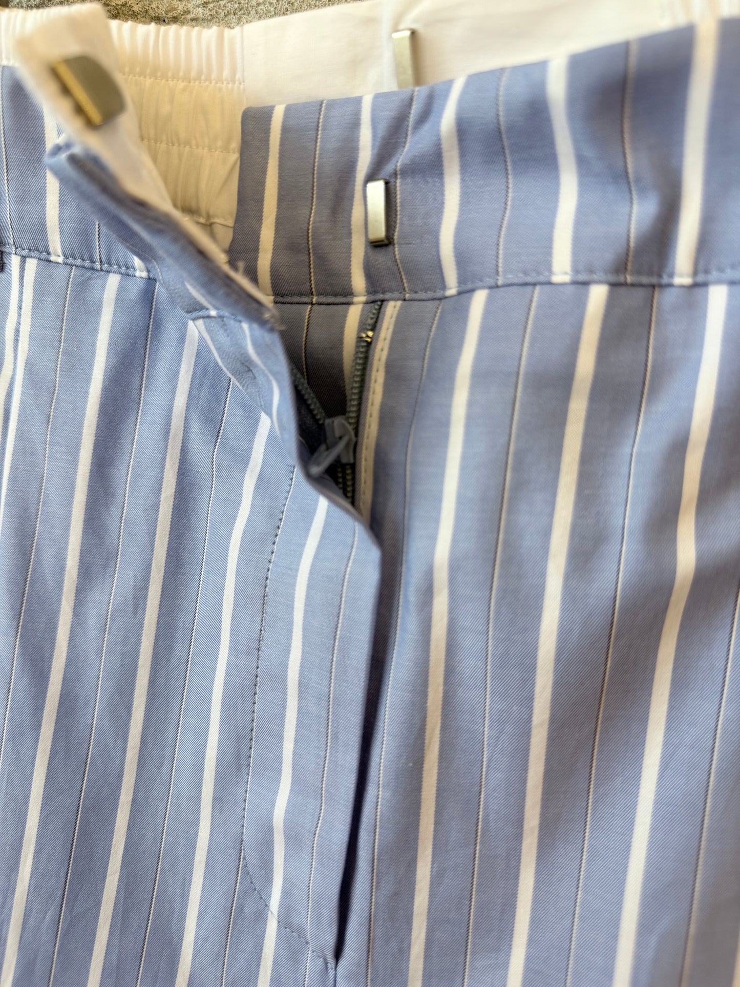 Soulmate Twill Shorts - Blue White Stripe - DUNE + SALT