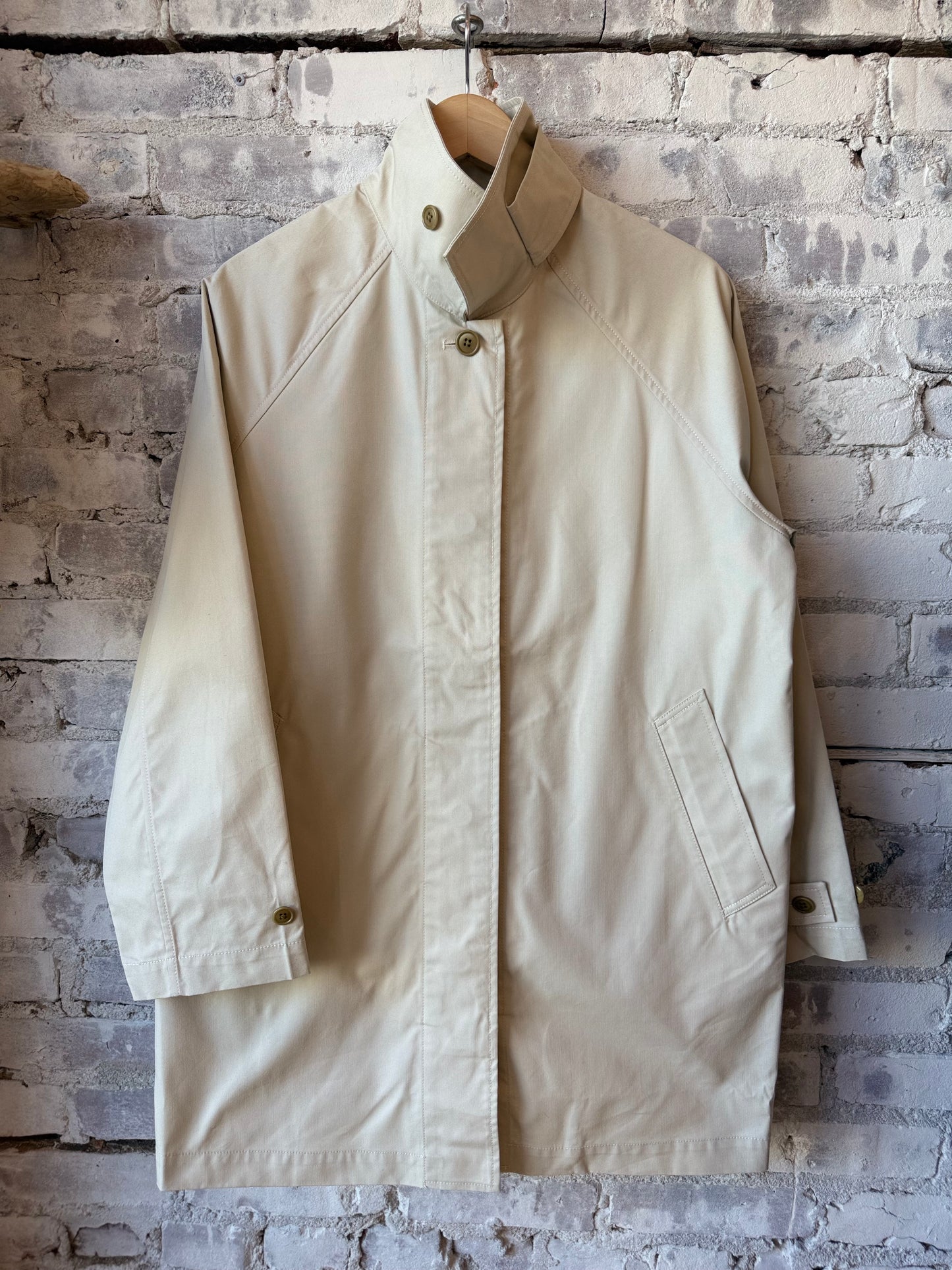 Madeleine Trench In Cotton Blend - Stone - DUNE + SALT