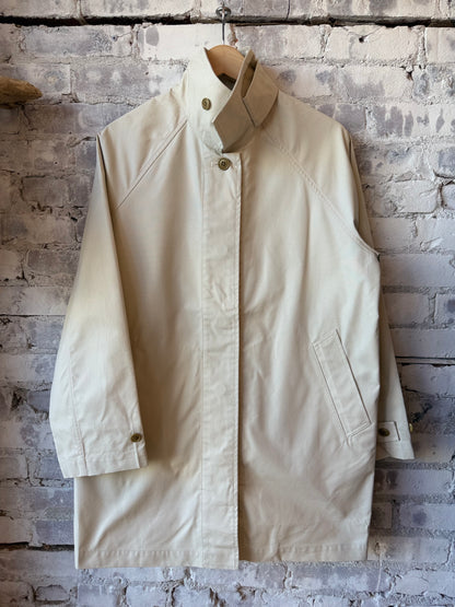 Madeleine Trench In Cotton Blend - Stone - DUNE + SALT