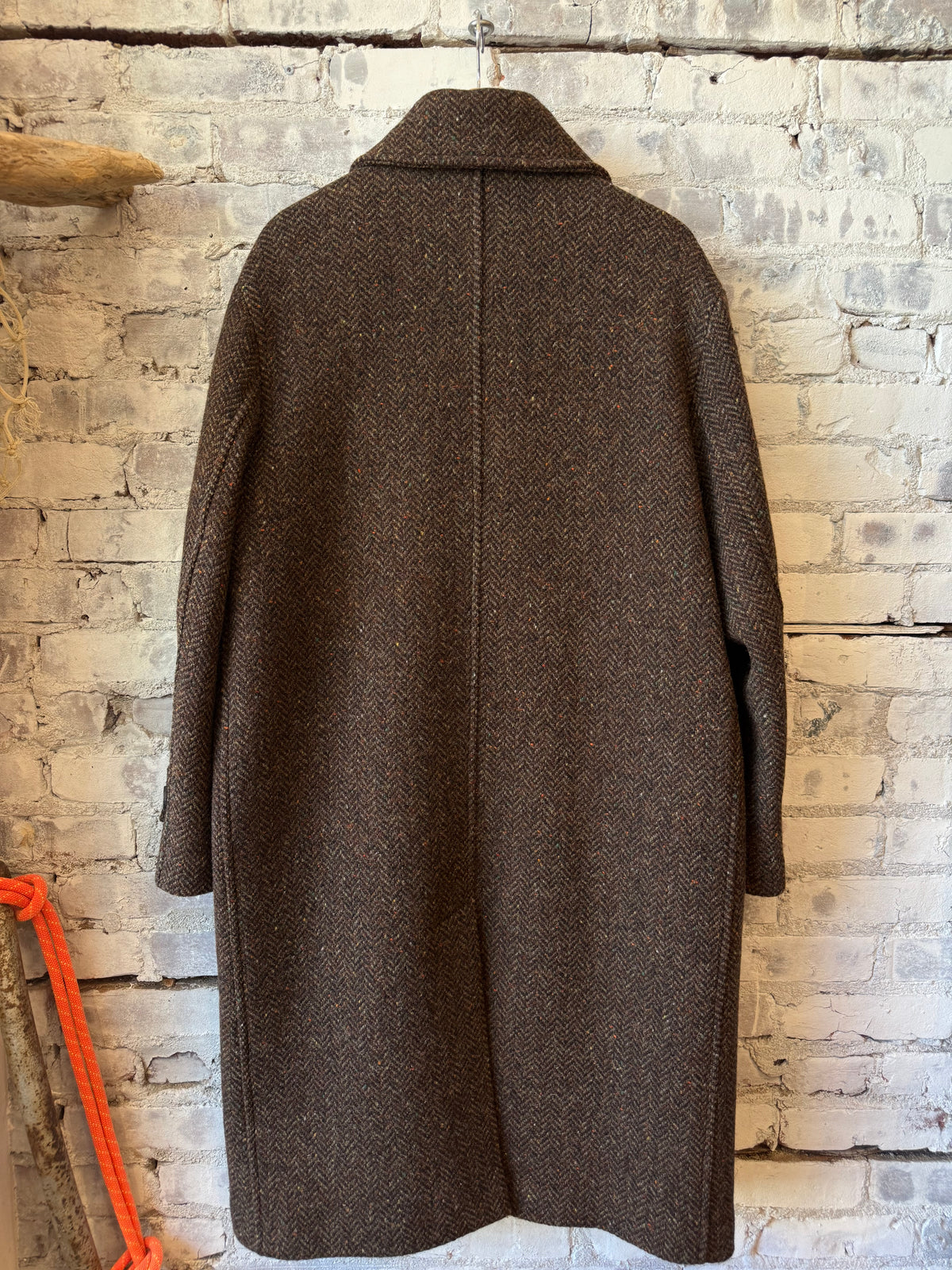 Presidents Hickory Garden Coat displayed on a hanger, featuring durable fabric and classic design for outdoor gardening and casual wear.