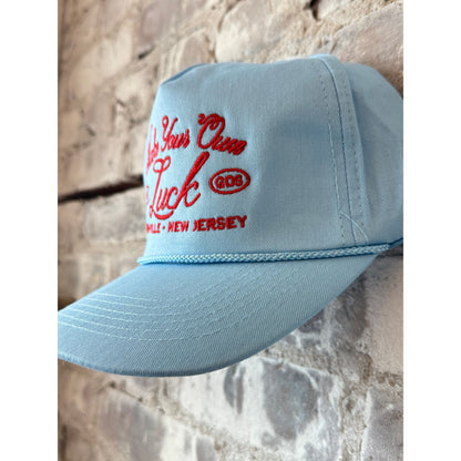 Make Your Own Luck Snapback - Sky Blue + Red - DUNE + SALT
