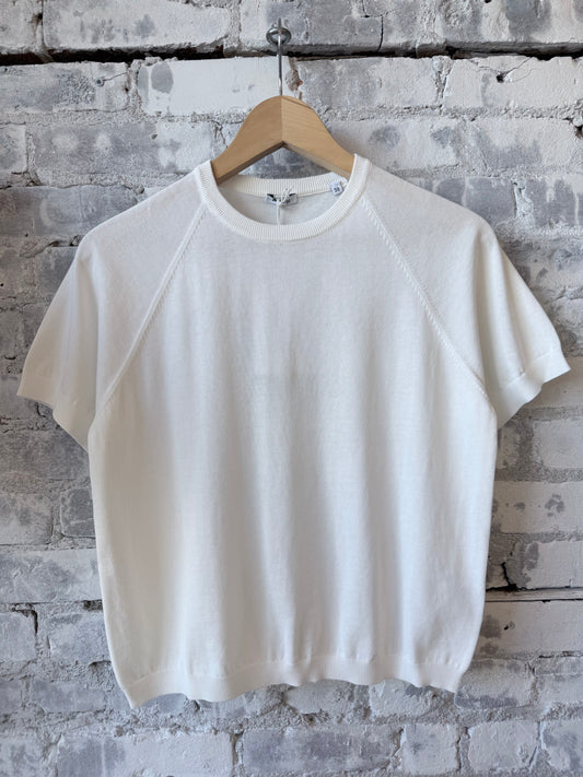 Pure Cotton Crewneck T-Shirt - White - DUNE + SALT