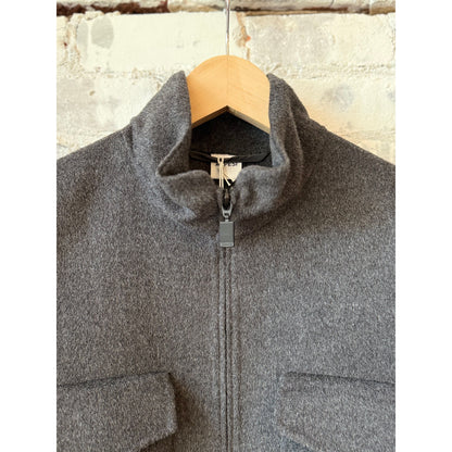 Aspesi Nelson Double Wool Field Jacket - Charcoal Dim Gray