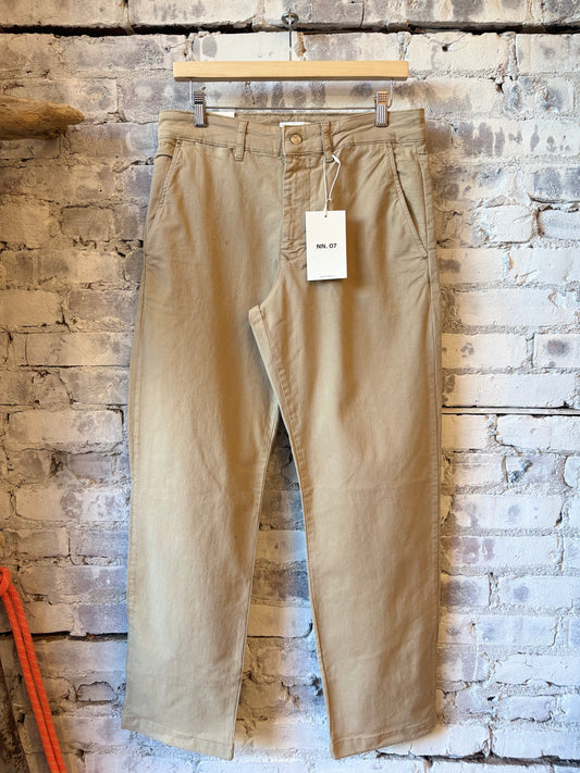 NN07 Aden Regular Fit Chino - Khaki Beige Dim Gray