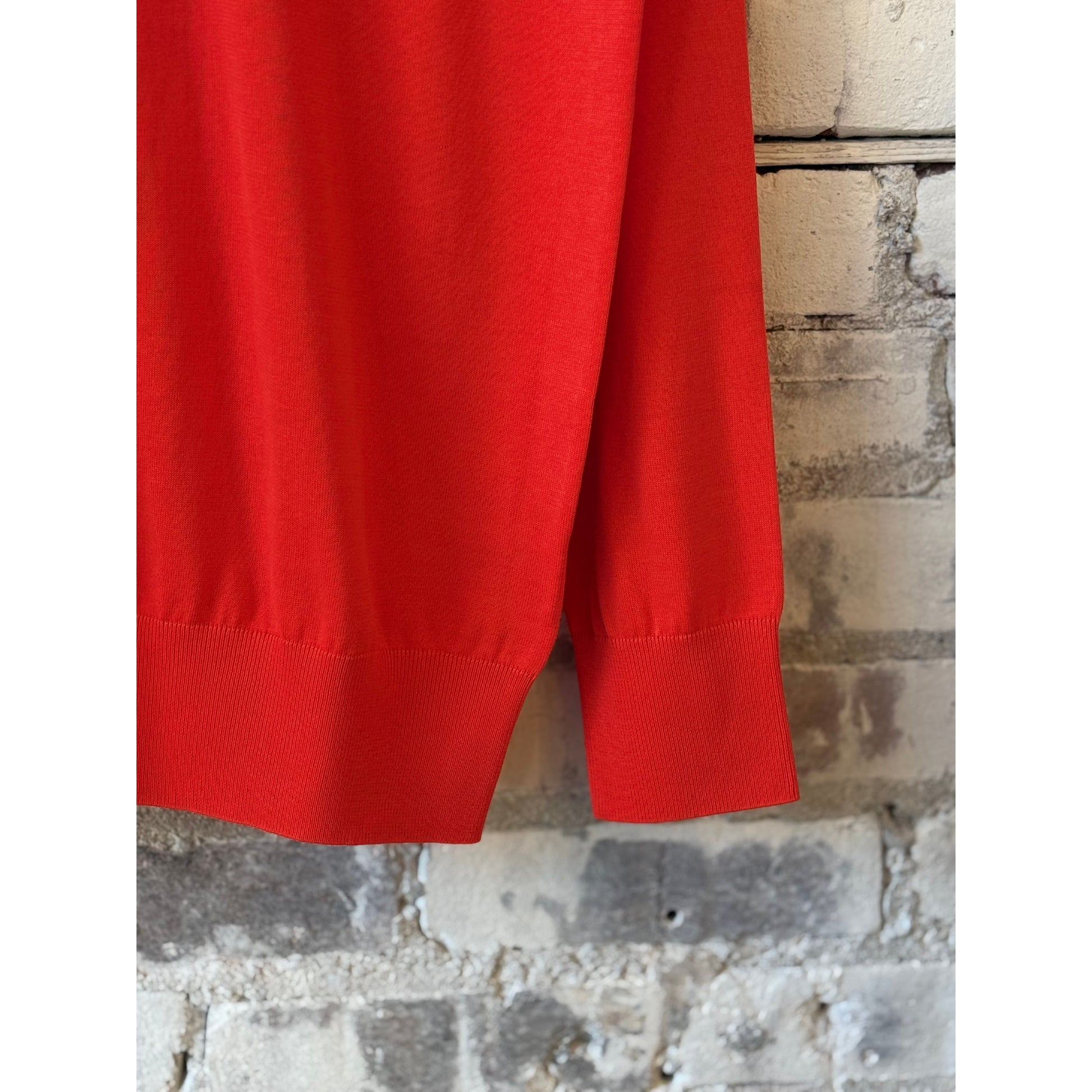 Cotton Crewneck Sweater - Orange - DUNE + SALT