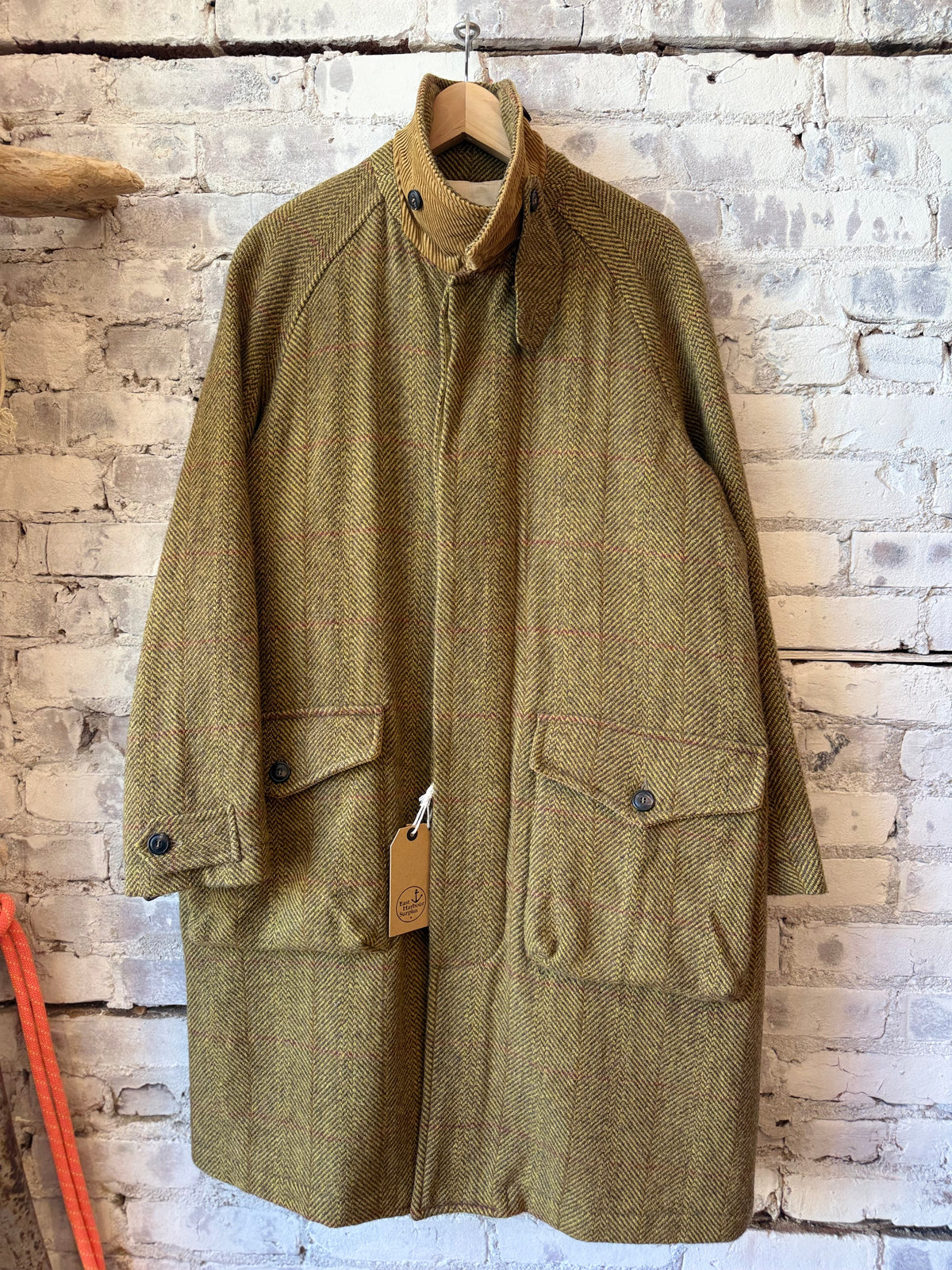 East Harbour Surplus Yardley Shetland Wool Coat - Ocre Dim Gray
