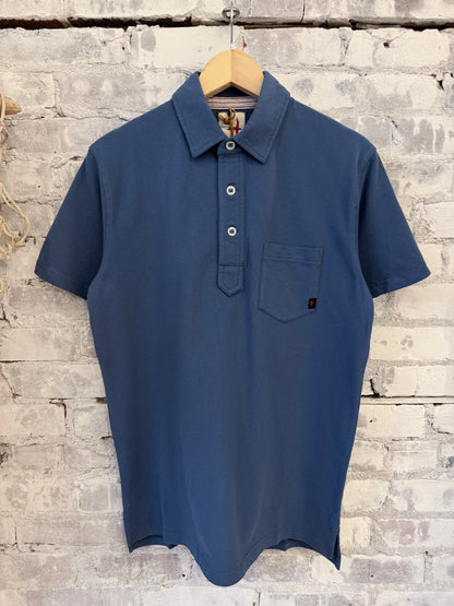 Pique Slot Polo - Marine Blue - DUNE + SALT