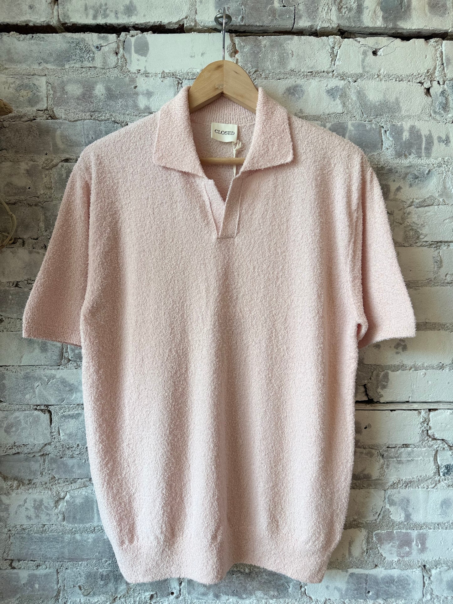 Cotton Knit Polo – Quartz Pink