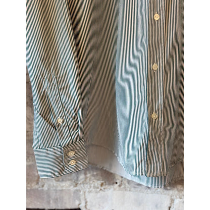 Paul Woven Shirt - Green/White - DUNE + SALT
