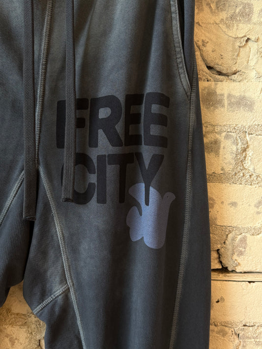 FreeCity FREECITYLARGE SUNFADES POCKET SWEATPANT - Moonshrooms Dark Slate Gray