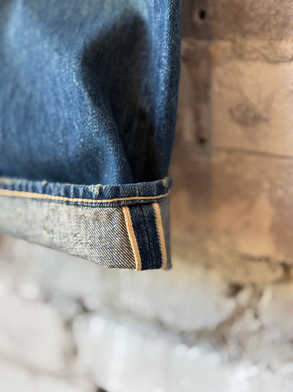 Unisex 13.5oz Selvedge Denim Straight Cut - Dark Engineer - DUNE + SALT