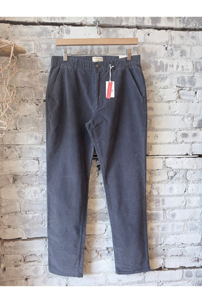 Saturday Slim-Straight Moleskin Chino - Mood Indigo - DUNE + SALT