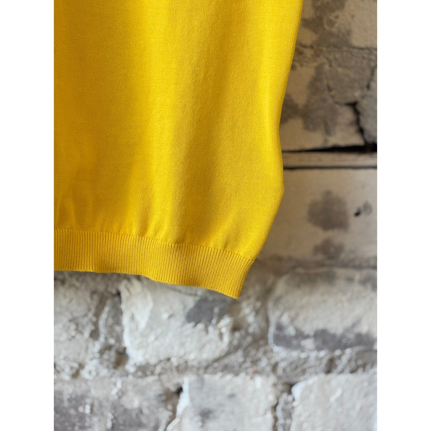 Pure Cotton Crewneck T-Shirt - Yellow - DUNE + SALT