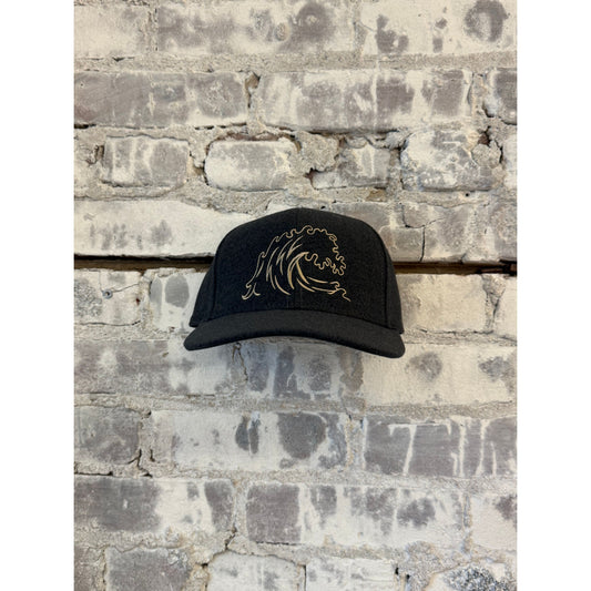Surfside Supply Houndstooth Flannel Logo Cap - Mocha Dark Gray