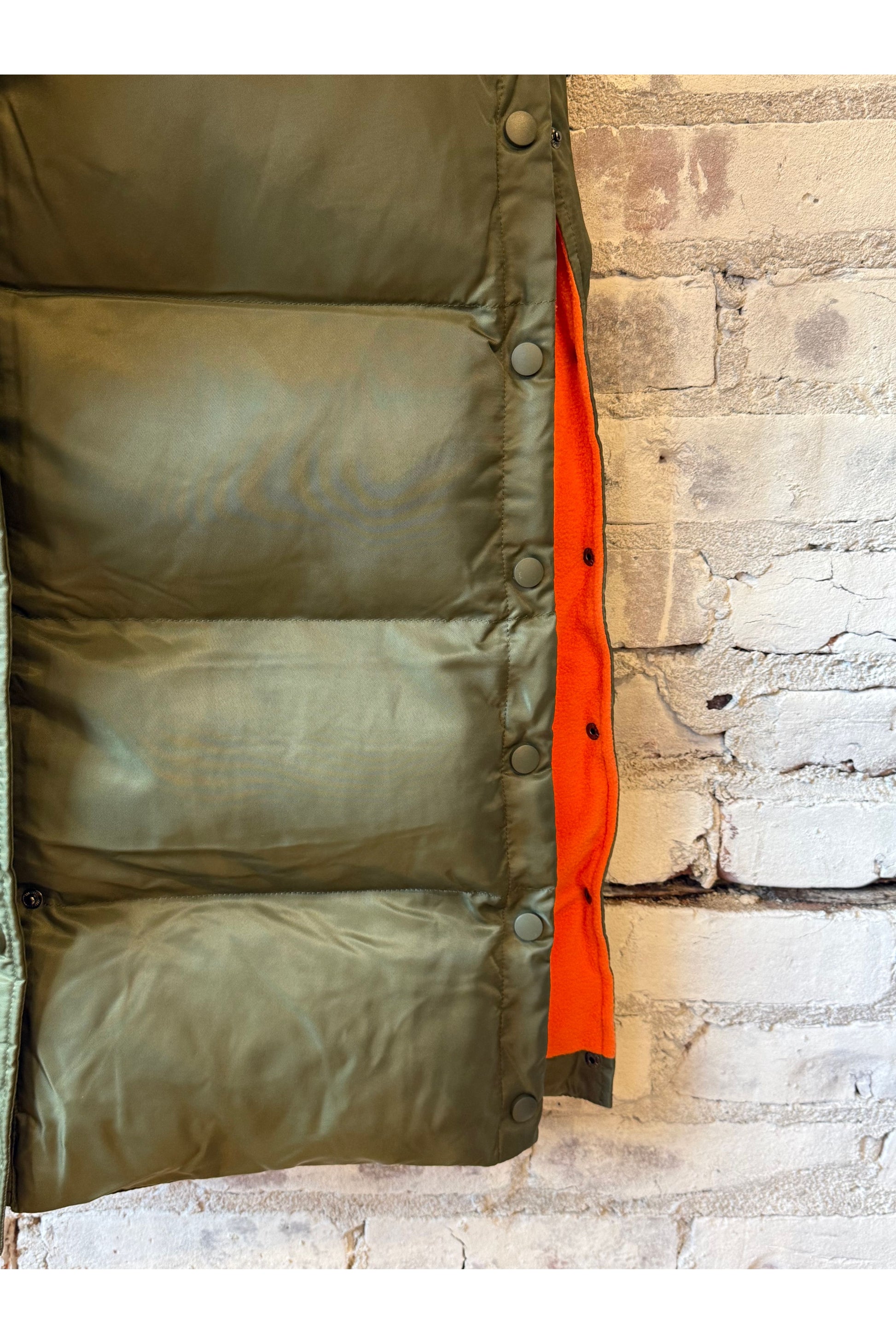 06 Long Puffer - Military/Orange - DUNE + SALT