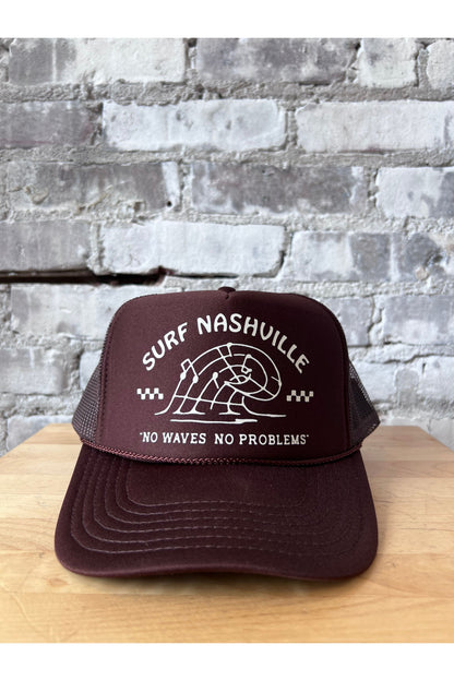 Surf Nashville Trucker Hat - Brown/Cream - DUNE + SALT