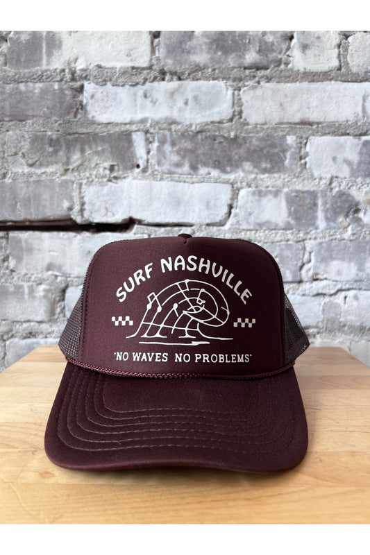 Surf Nashville Trucker Hat - Brown/Cream - DUNE + SALT