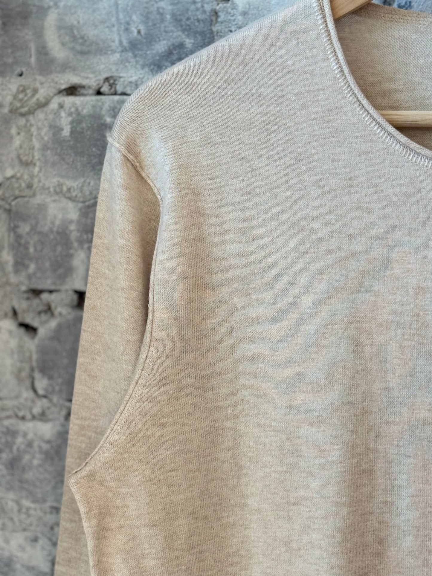Crew Knitted Pullover - Natural - DUNE + SALT