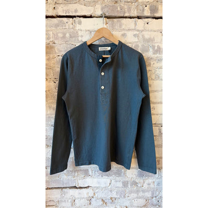 13 Ounce L/S Henley - Faded Blue - DUNE + SALT