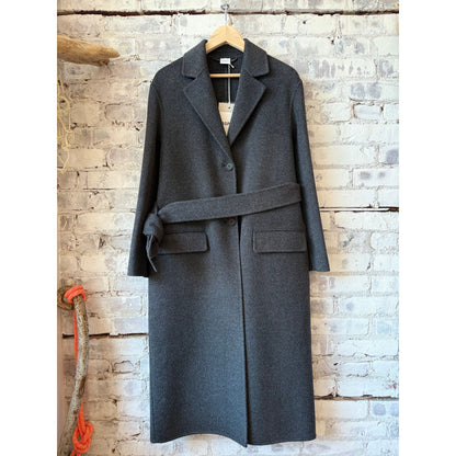 Aspesi Double-Face Wool Coat - Charcoal Dark Slate Gray