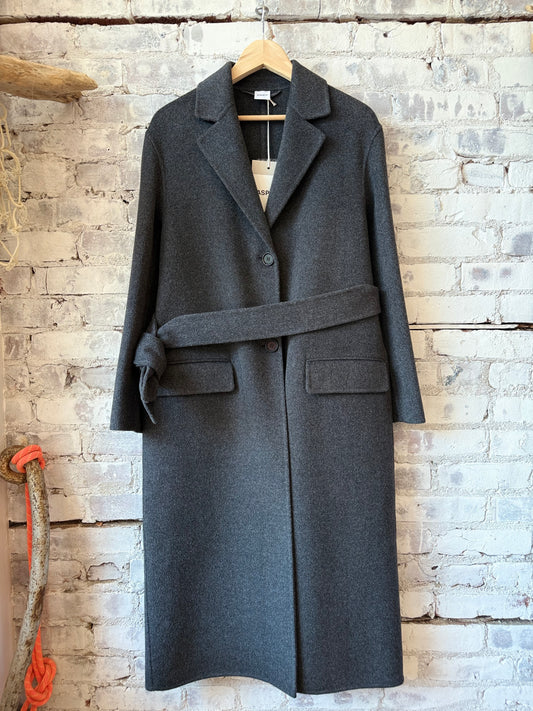 Aspesi Double-Face Wool Coat - Charcoal Dark Slate Gray