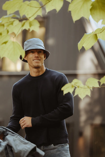 L/S Crew Waffle Tee - Basil