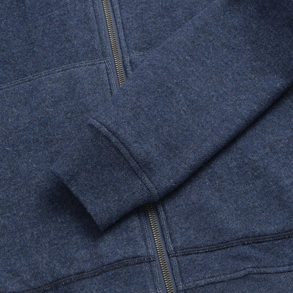 Danny Cashmist Fleece Full-Zip Hoodie - Navy Heather - DUNE + SALT