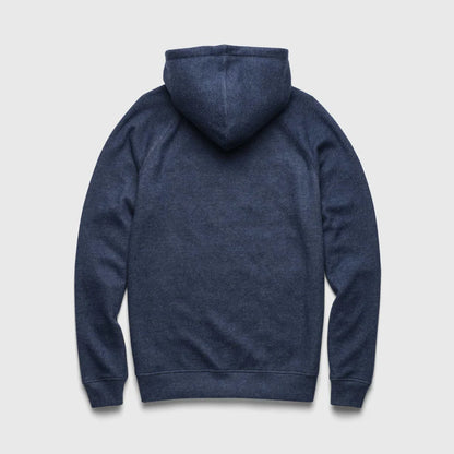Danny Cashmist Fleece Full-Zip Hoodie - Navy Heather - DUNE + SALT