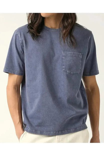Garment Dyed Tee - Washed Navy - DUNE + SALT