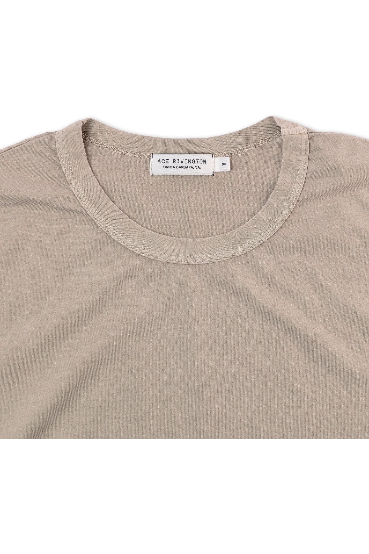 Supima SS Crewneck Tee - Sand - DUNE + SALT
