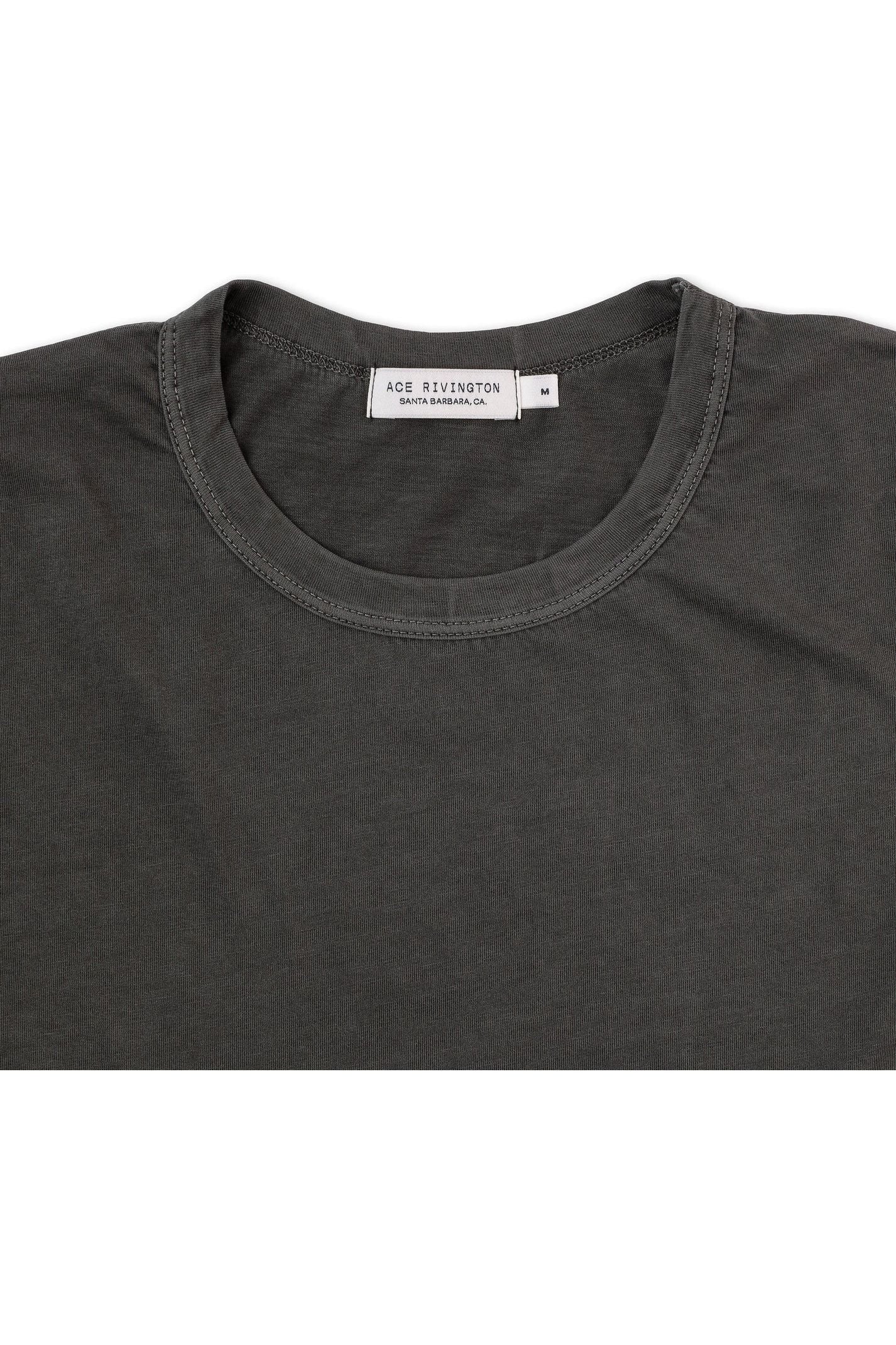 Supima SS Crewneck Tee - Carbon - DUNE + SALT