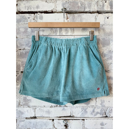 4Incher Comfy Cord Shorts - Aqua - DUNE + SALT
