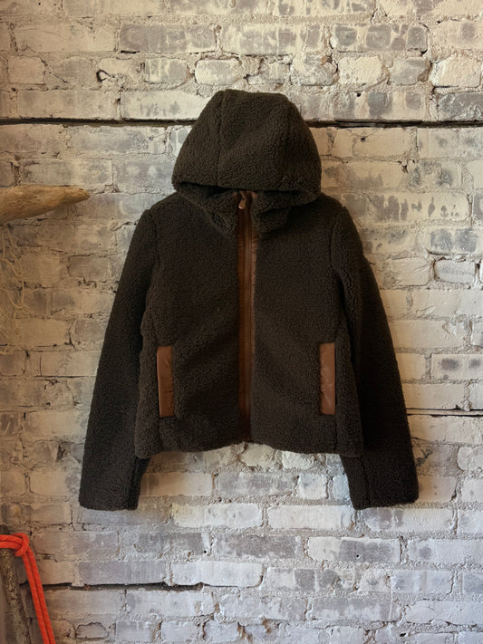 Save The Duck Hikari Hooded Jacket - Soil Brown Black