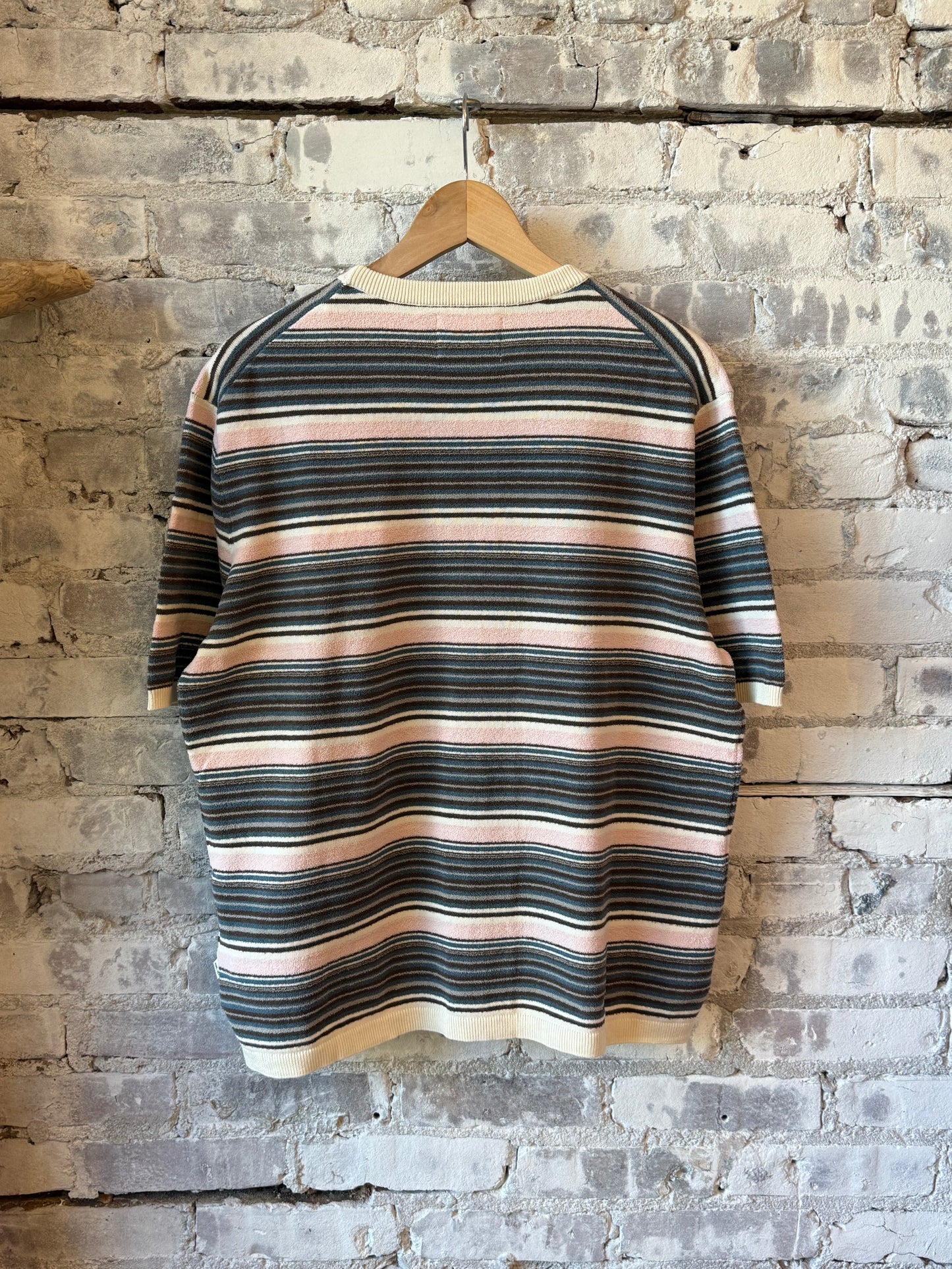 Danny Peached Crewneck Tee - Multi Stripe