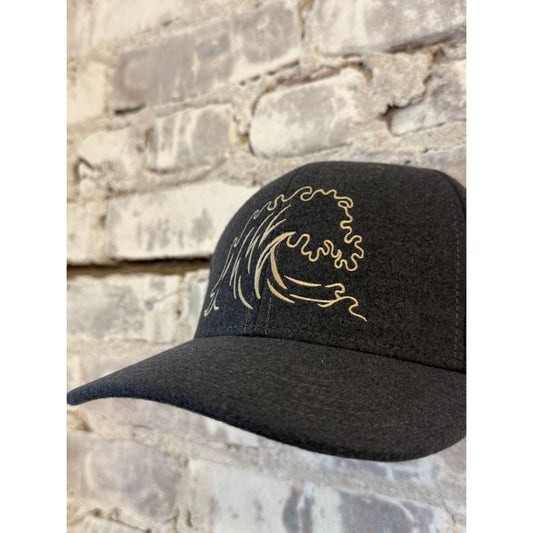 Surfside Supply Houndstooth Flannel Logo Cap - Mocha Gray