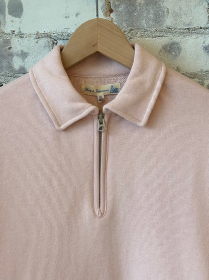 Cropped Retro Fleece Women's Half-Zip Sweatshirt - Shell - DUNE + SALT