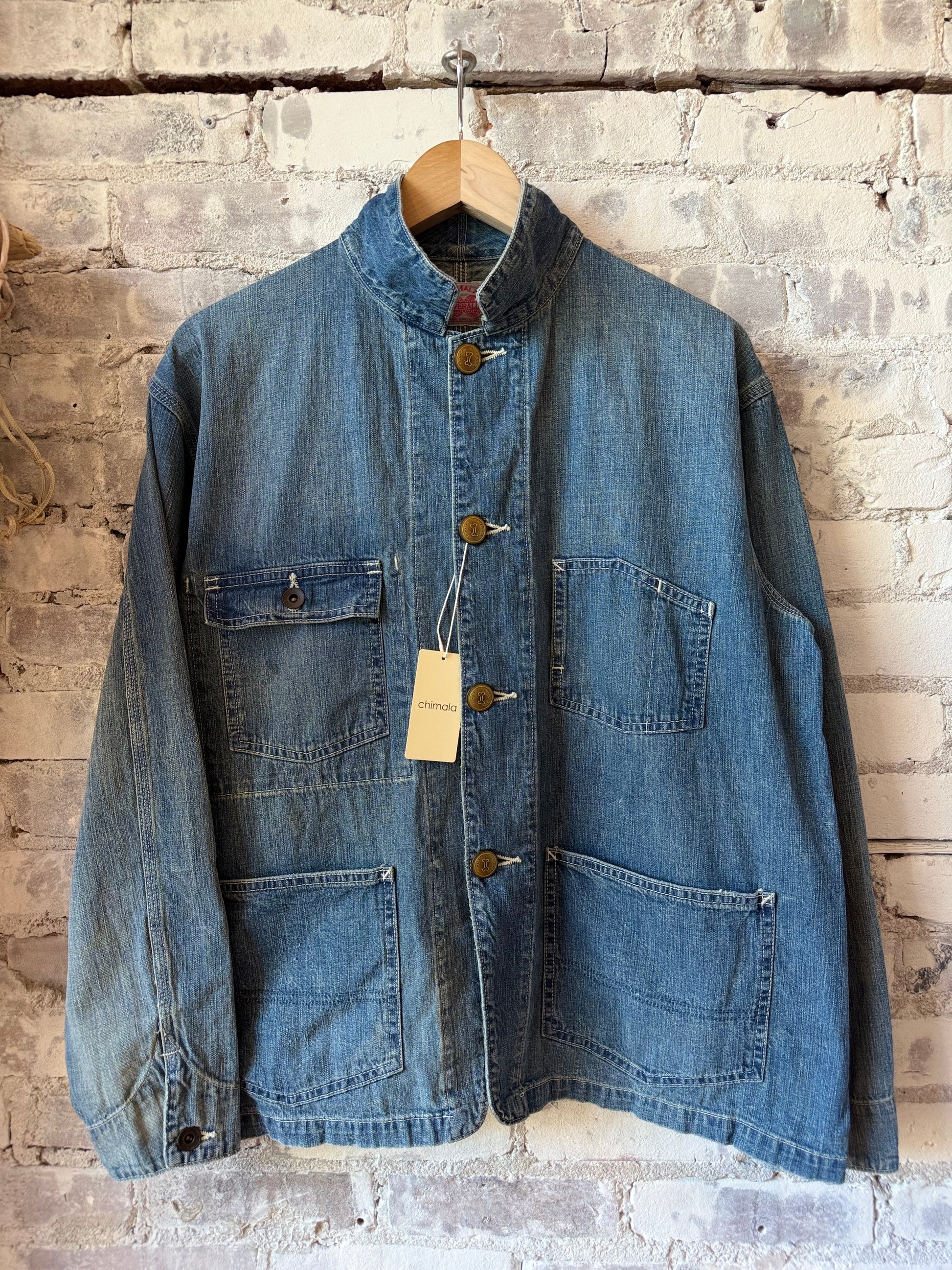 Unisex 11oz Selvedge Denim Short Chore Jacket - DUNE + SALT
