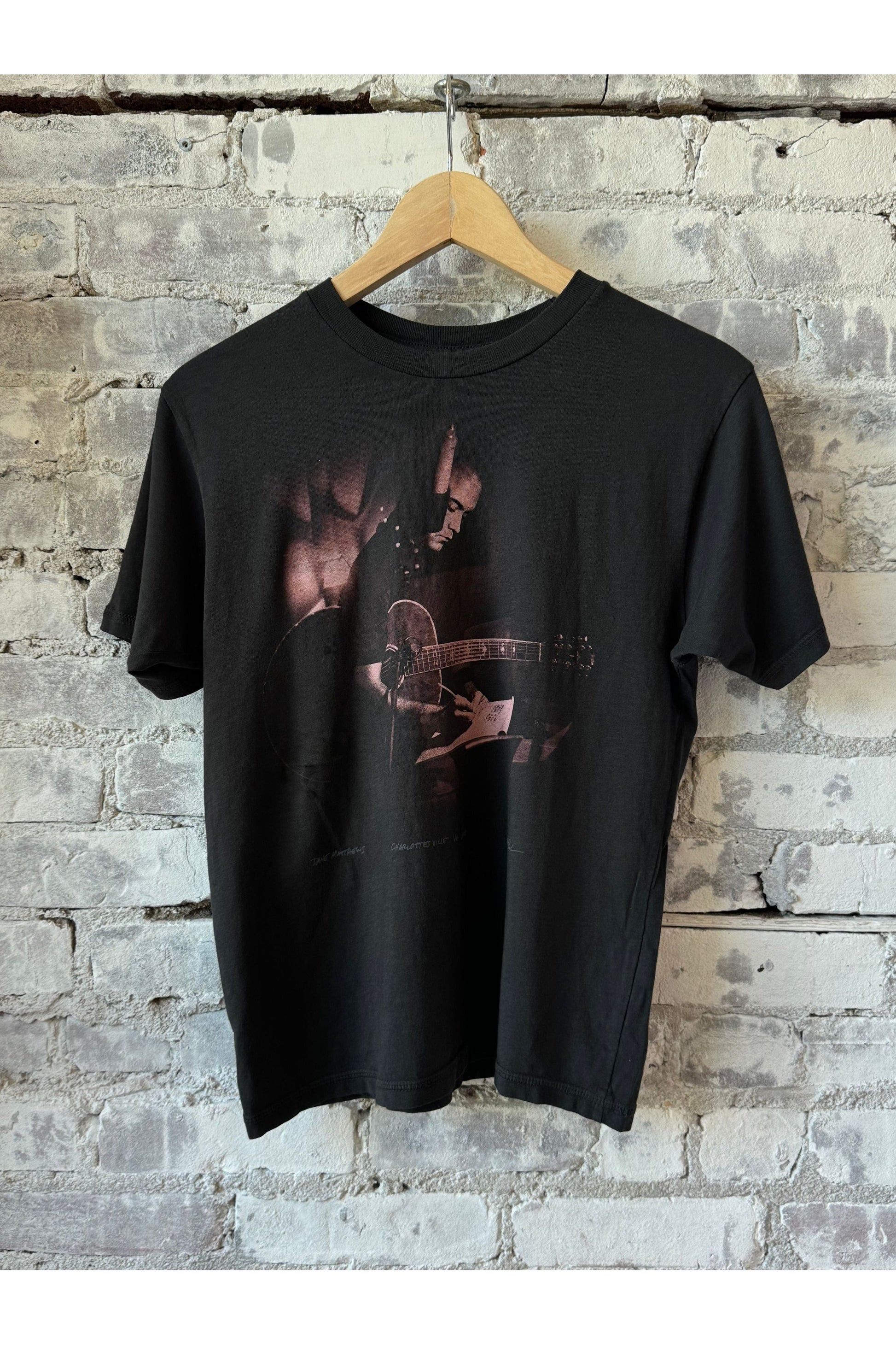 "Dave Matthews Rose" Women's Tee - Faded Black - DUNE + SALT
