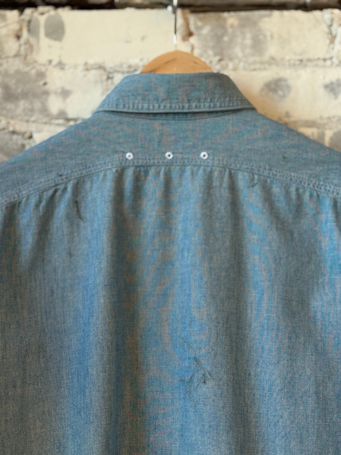 Unisex 5oz Vintage Chambray Work Shirt - DUNE + SALT
