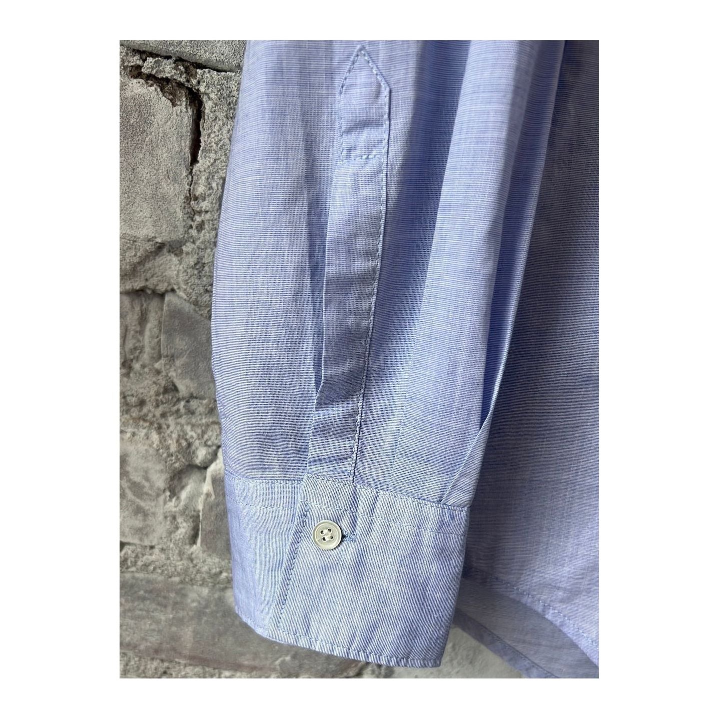 Coraz End-on-End Cotton Voile Shirt - Blue - DUNE + SALT